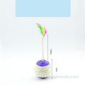 Colorful feather claw toy ball cat toy